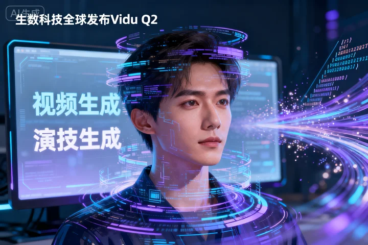 生数科技全球发布Vidu Q2：推动"视频生成"走向"演技生成"时代