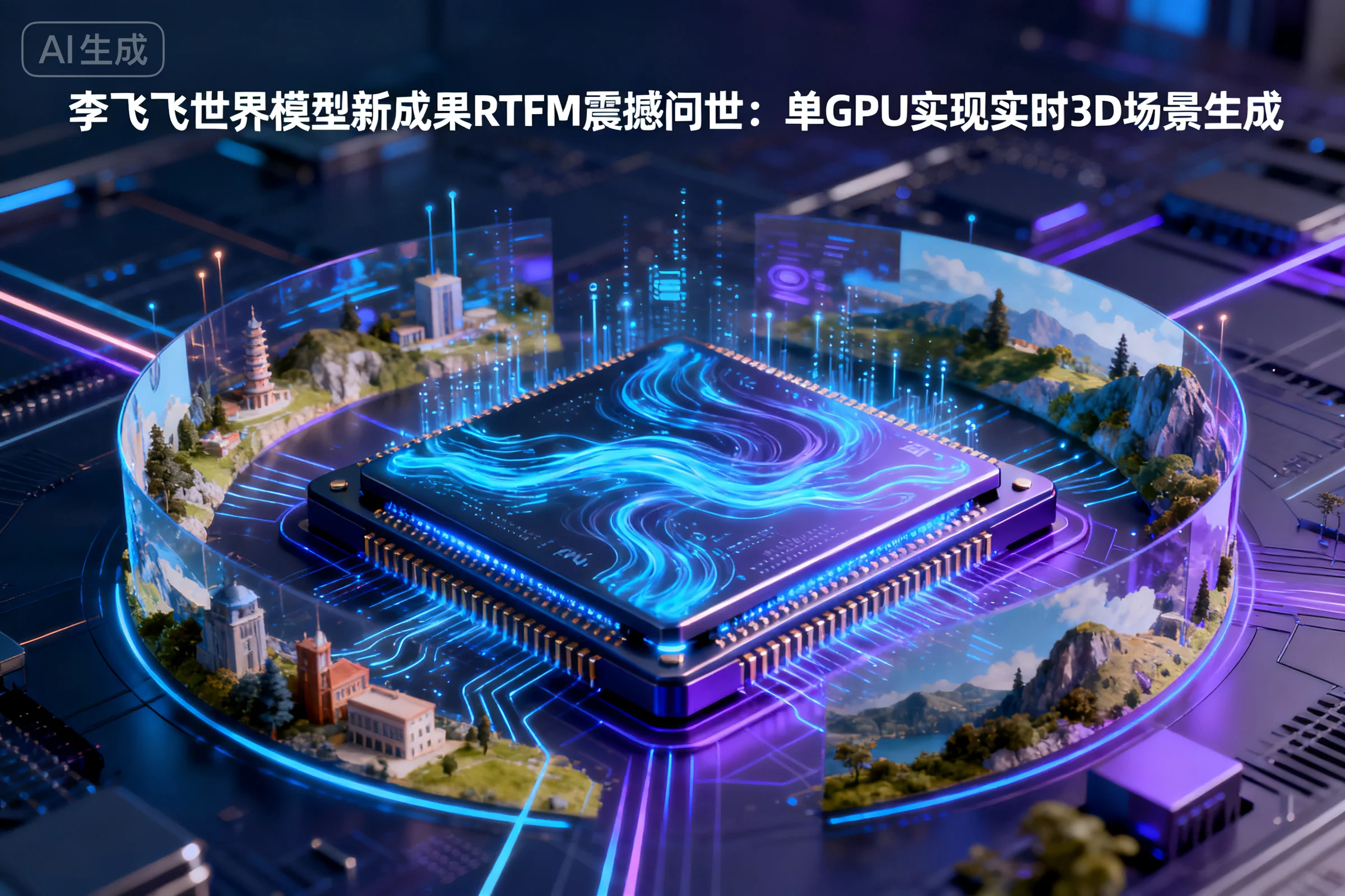 李飞飞世界模型新成果RTFM震撼问世:单GPU实现实时3D场景生成