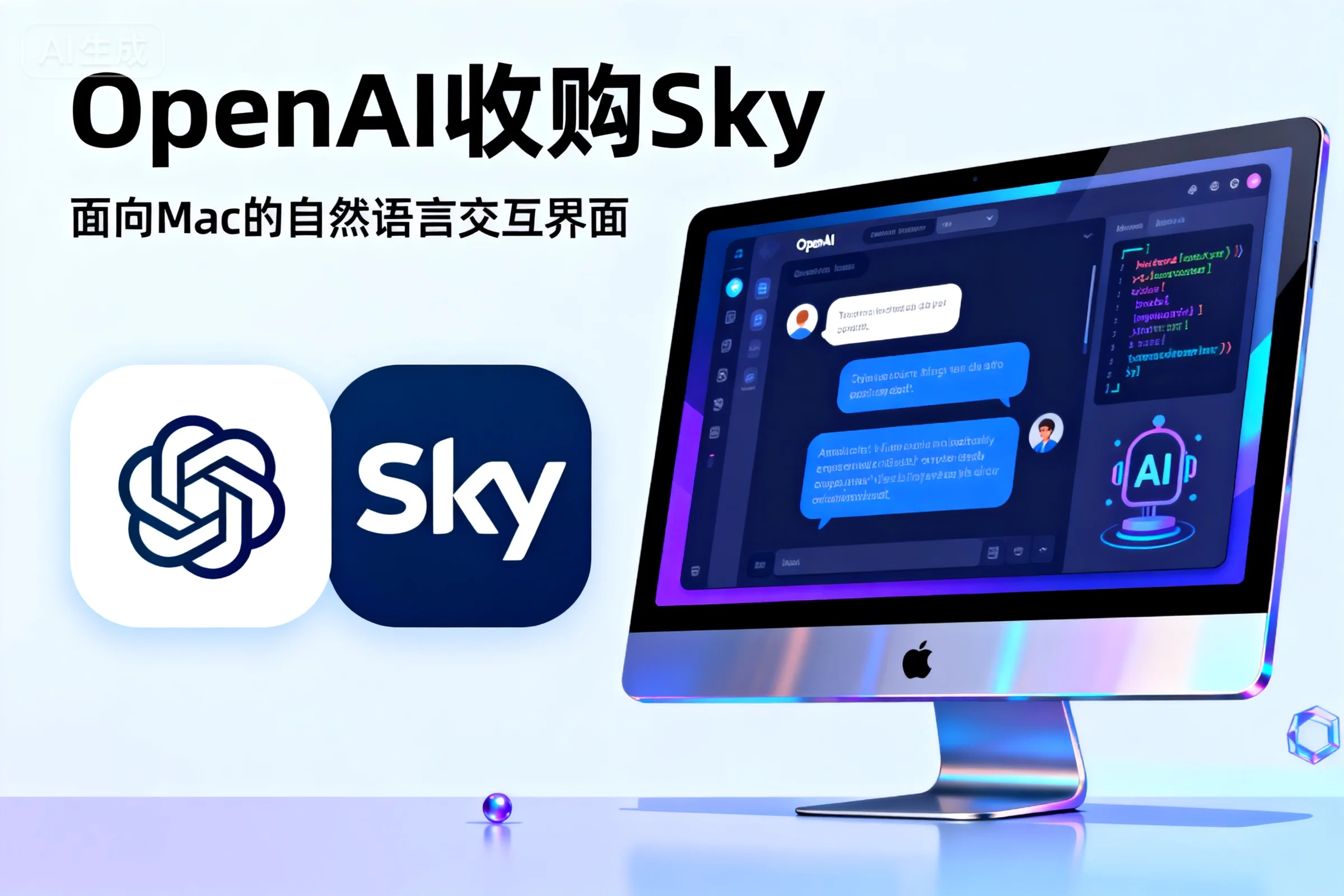 OpenAI收购Sky,面向Mac的自然语言交互界面