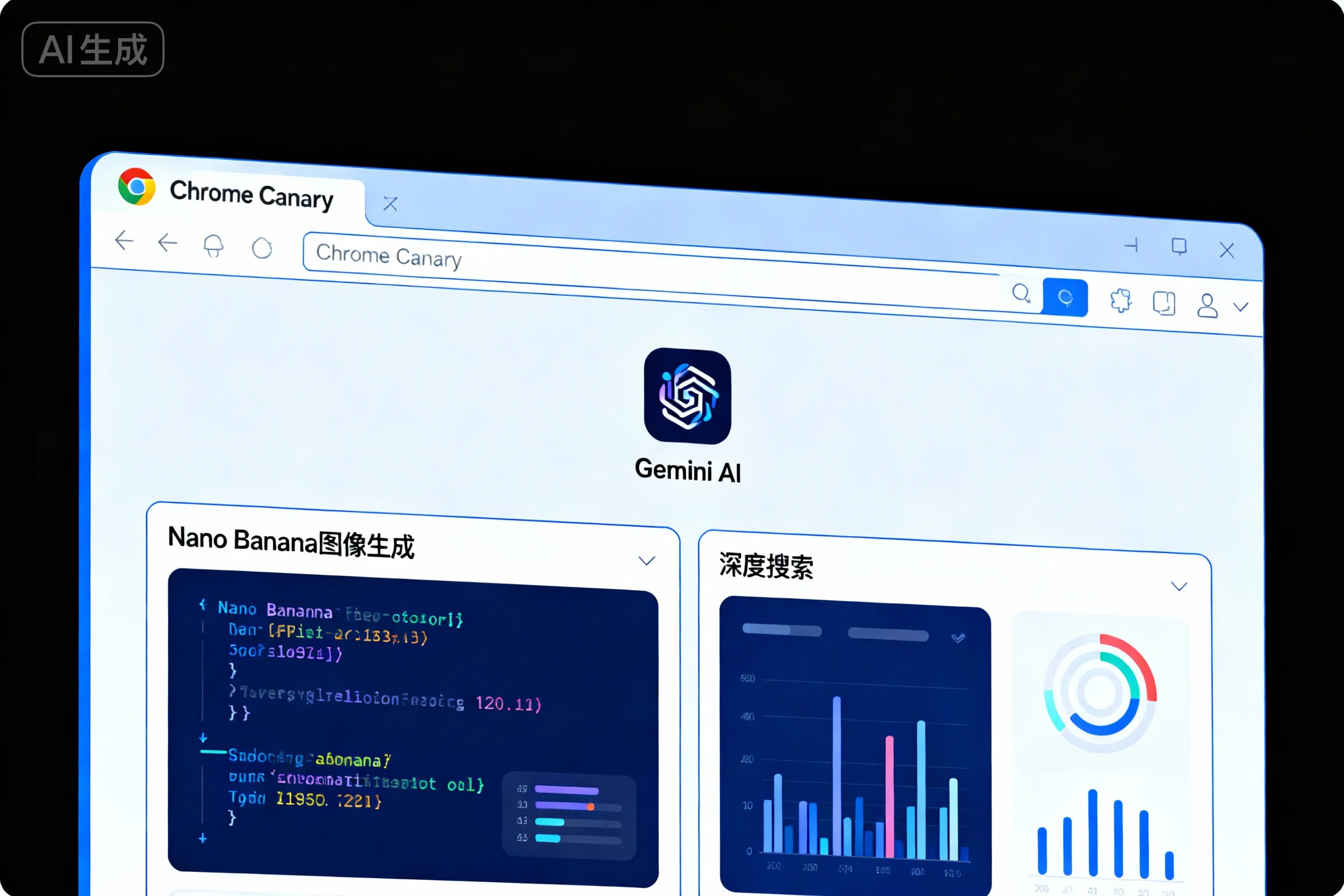 Chrome Canary新增Gemini AI功能:Nano Banana图像生成与深度搜索正式登场