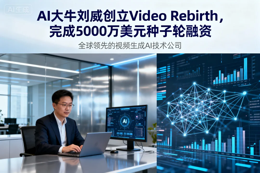 AI大牛刘威创立Video Rebirth，完成5000万美元种子轮融资
