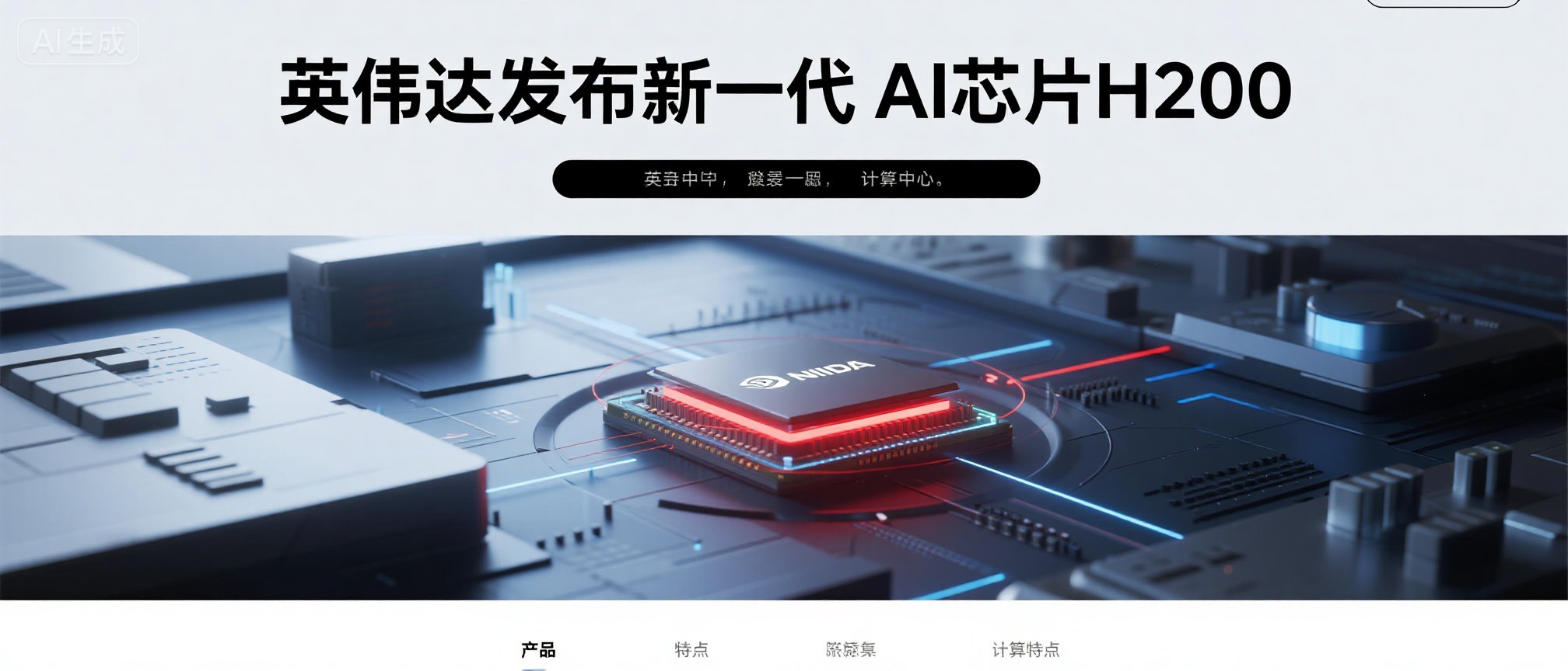 英伟达发布新一代AI芯片H200：算力提升3倍，能耗降低50%