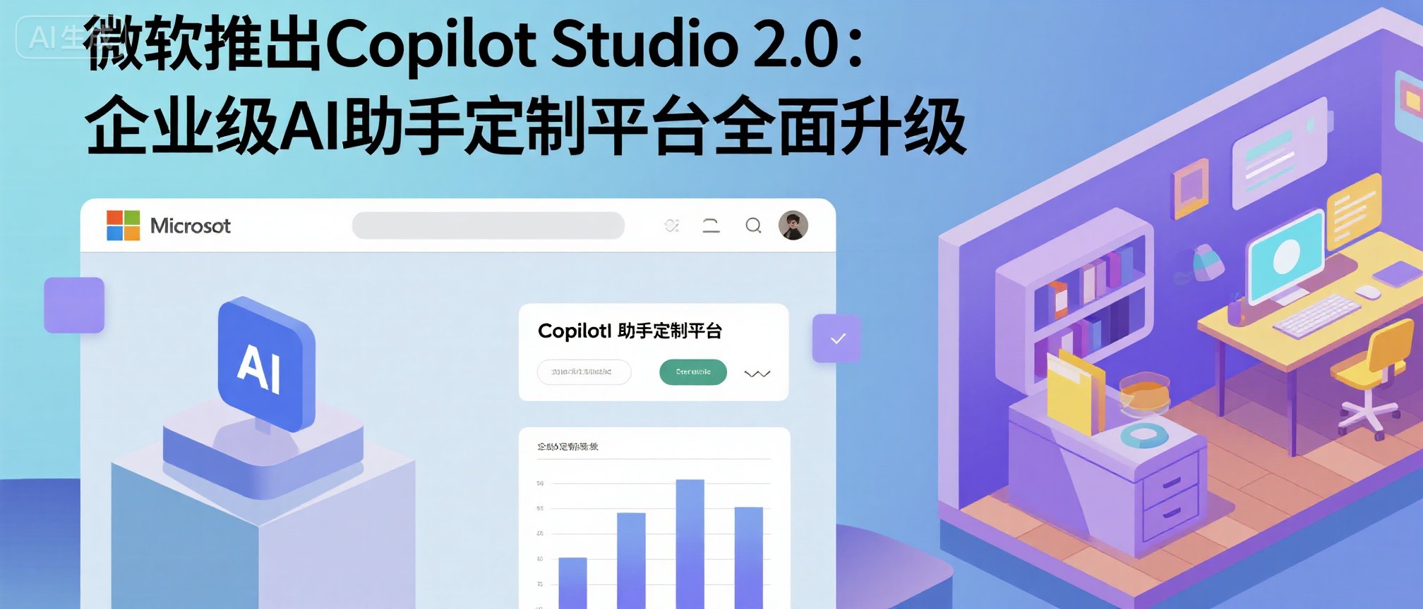 微软推出Copilot Studio 2.0：企业级AI助手定制平台全面升级