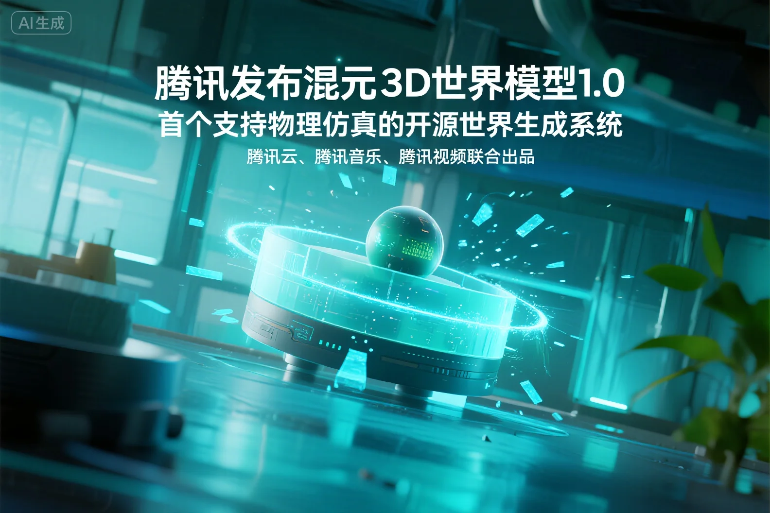 腾讯发布混元3D世界模型1.0：首个支持物理仿真的开源世界生成系统