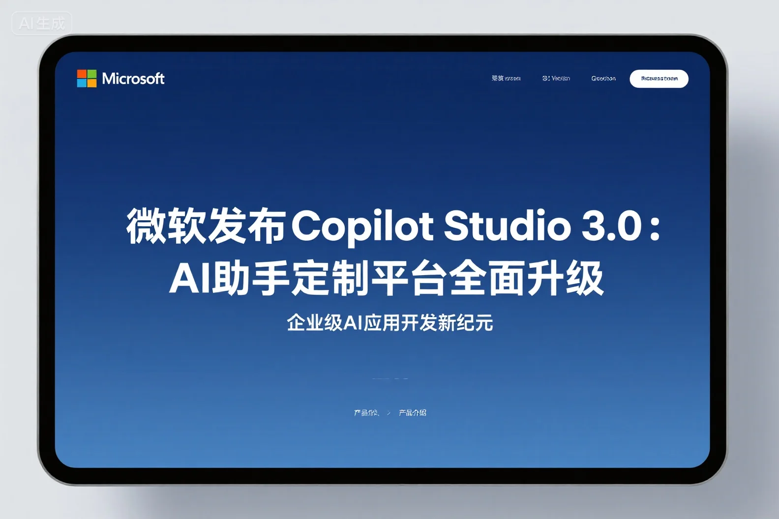 微软发布Copilot Studio 3.0：AI助手定制平台全面升级，企业级AI应用开发新纪元
