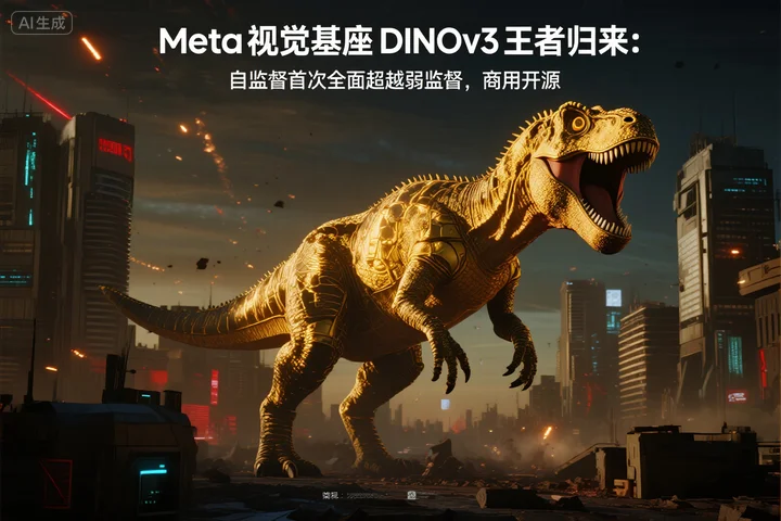 Meta视觉基座DINOv3王者归来：自监督首次全面超越弱监督，商用开源