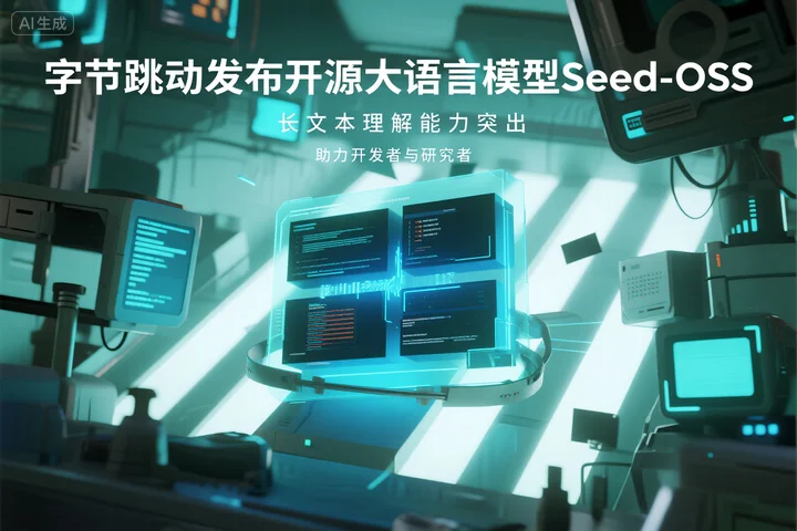 字节跳动发布开源大语言模型Seed-OSS：助力开发者与研究者，长文本理解能力突出