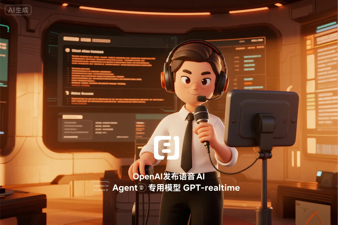 OpenAI发布语音AI Agent专用模型GPT-realtime：自然流畅语音生成，完美模仿人类语调