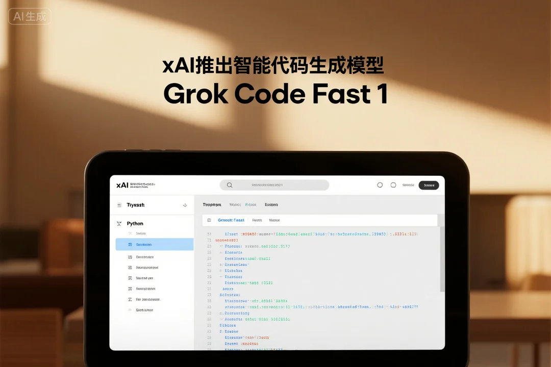 xAI推出智能代码生成模型Grok Code Fast 1：全新架构，TypeScript和Python编程能力突出